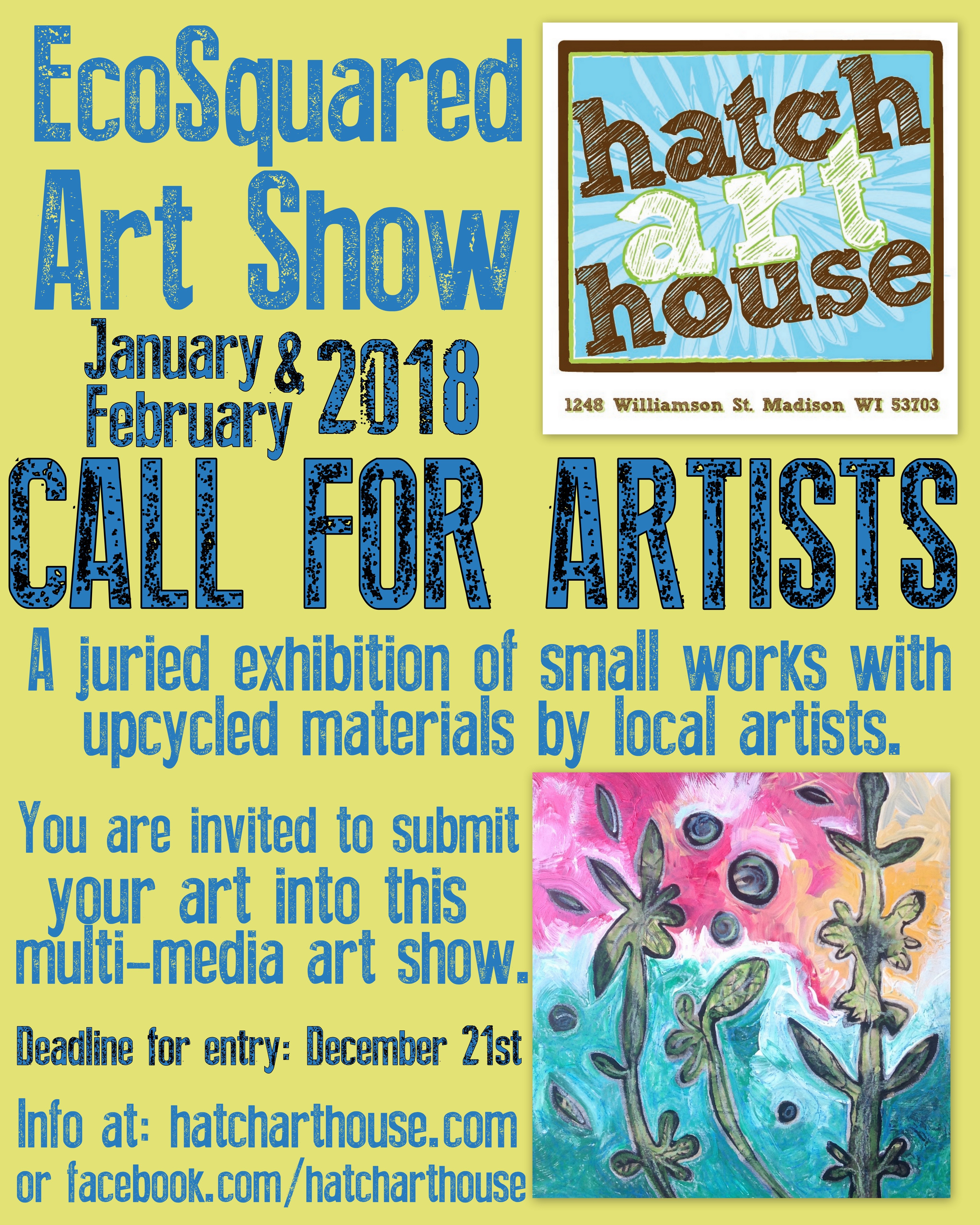 EcoSquared Call for artists 2018